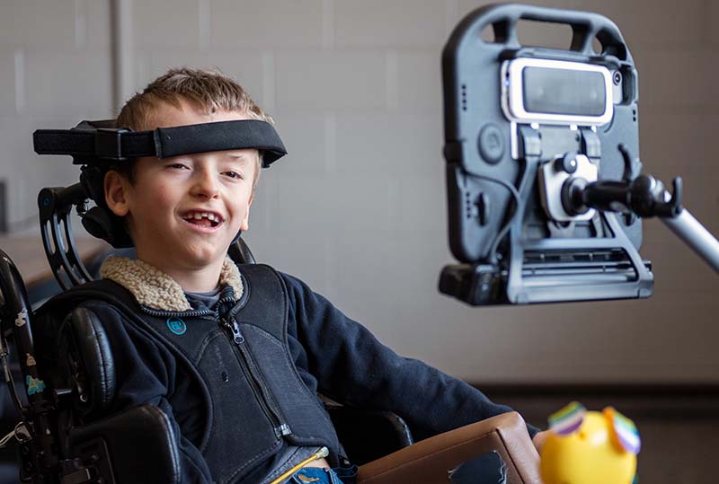 Image of child using Versa at school