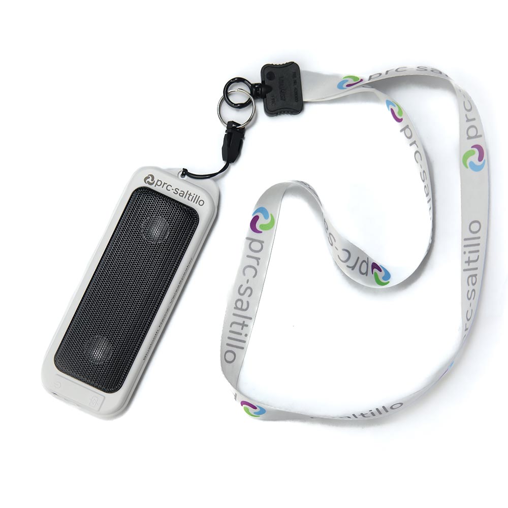 Image of Versa Speaker with lanyard