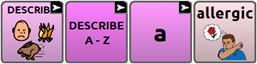 WordPower allergic button pathway